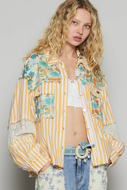 Mixed Woven Top