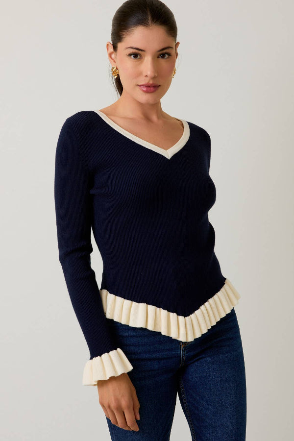 Ribbed Knit Sweater