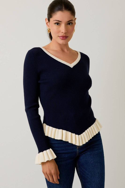 Ribbed Knit Sweater