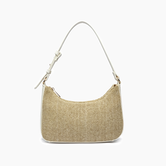 Eden Fall Straw Shoulder Bag