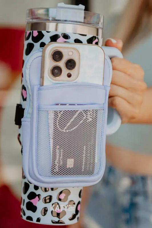 Light Blue Tumbler Zipper Pouch