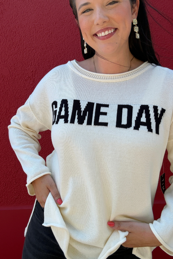 Game Day Graphic Knit Sweater