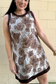 Golden Hour Floral Jacquard Mini Dress