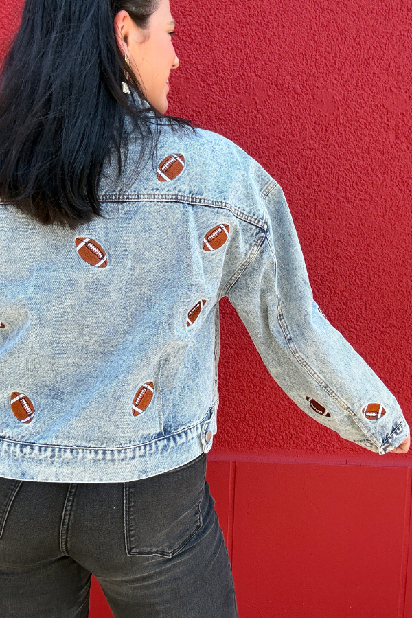 Football Denim Jacket