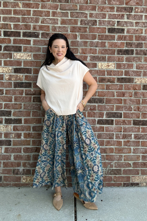 Bohemian Bloom Wide Leg Pants