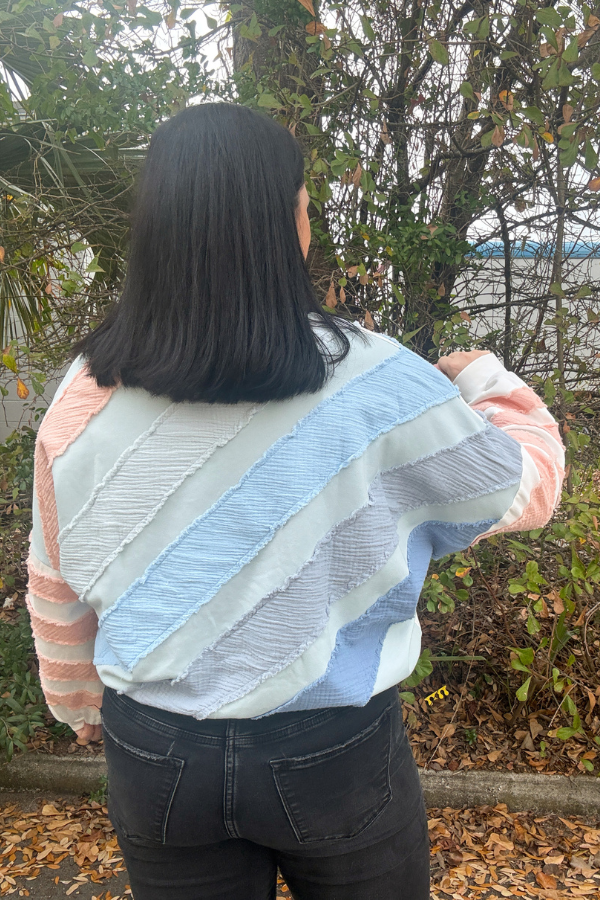 Textured Stripe Pullover