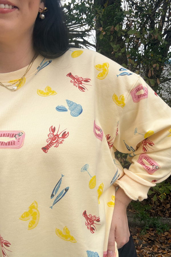 Sea Print Sweatshirt - Shop Ravel