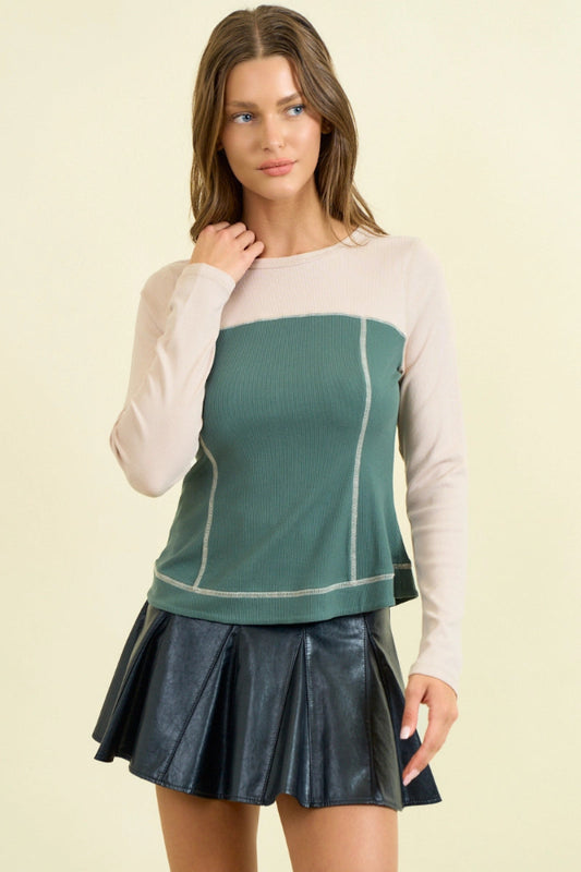 Reverse Stitch Top