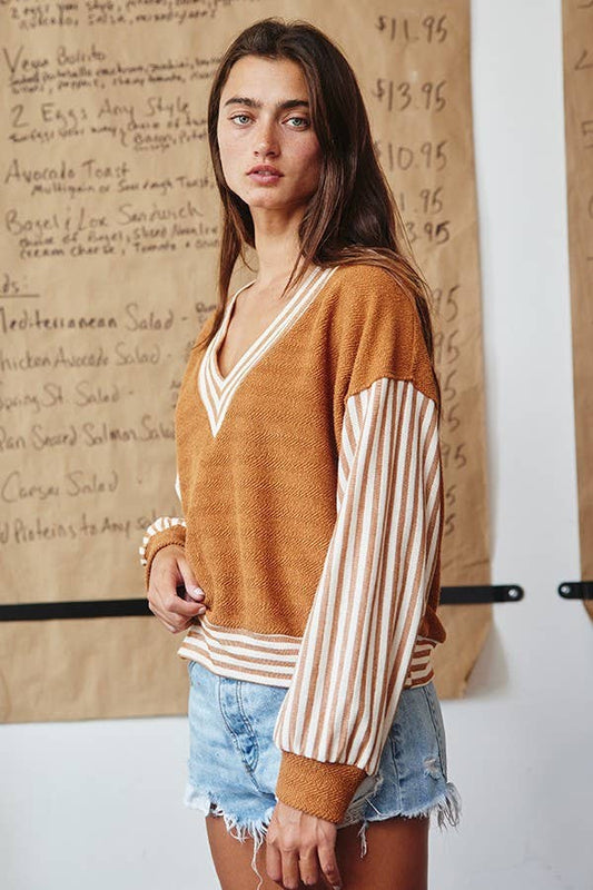 Contrast Details Terry Top