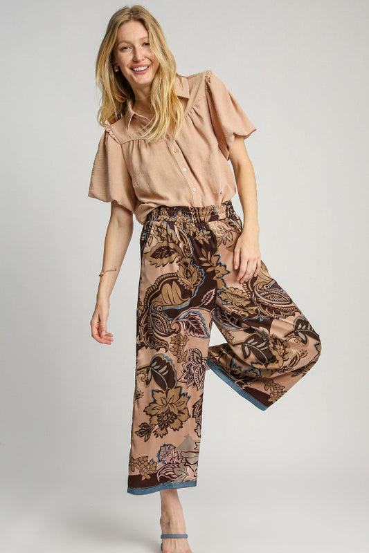 Paisley Print Pants