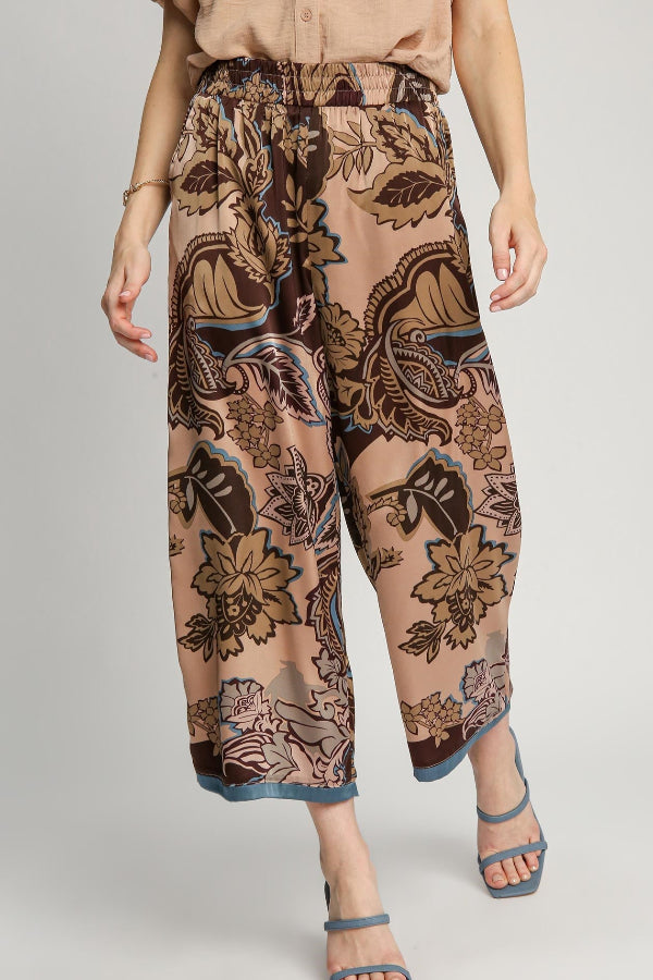 Paisley Print Pants