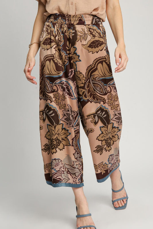 Paisley Print Pants