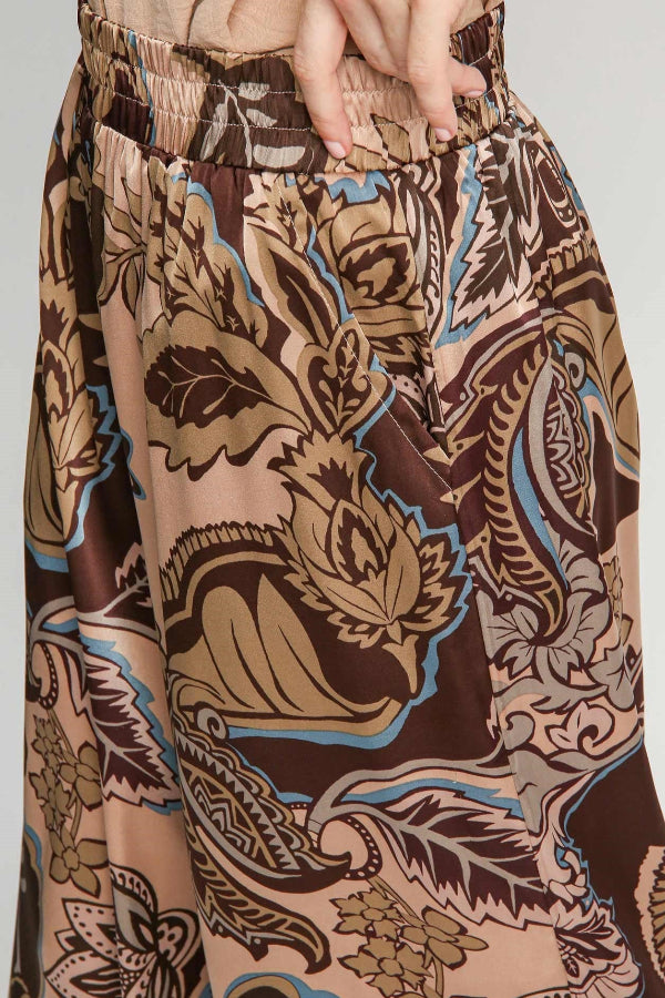 Paisley Print Pants