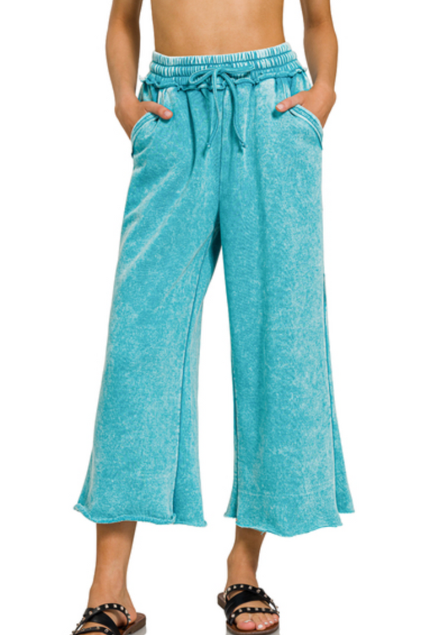 Keep It Comfy Sweatpants- Teal