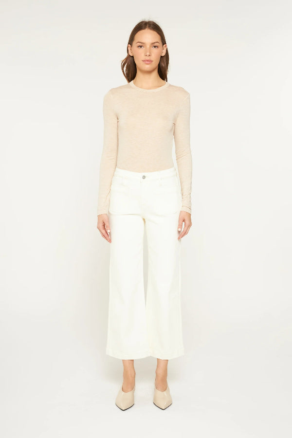 Mica White Wide Leg Jeans