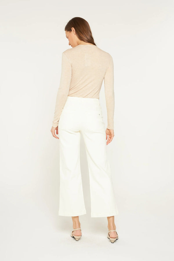 Mica White Wide Leg Jeans