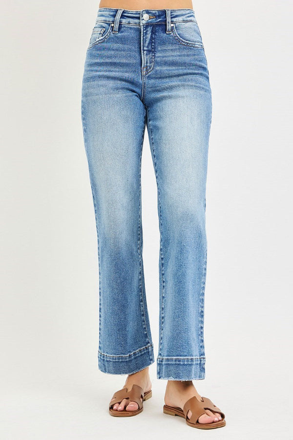 Risen Straight Leg Jeans - Medium Wash - Shop Ravel