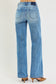 Risen Mid Rise Wide Leg Jeans