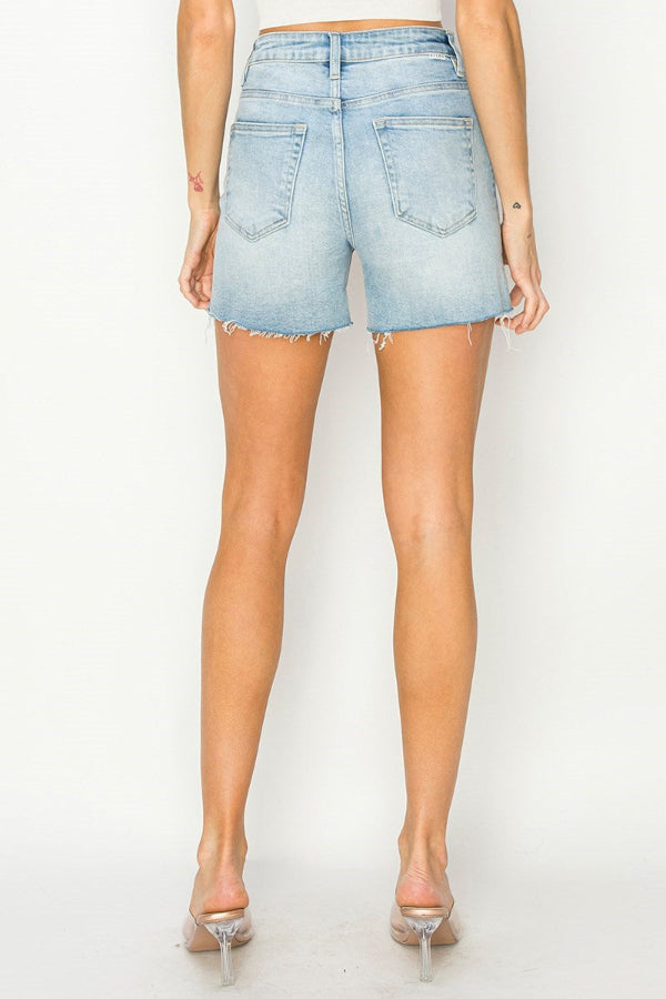 Risen High Rise Cut Off Shorts - Shop Ravel