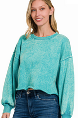 Teal Moment Pullover