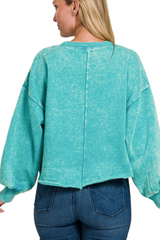 Teal Moment Pullover