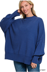 Sideline Sweater-Navy