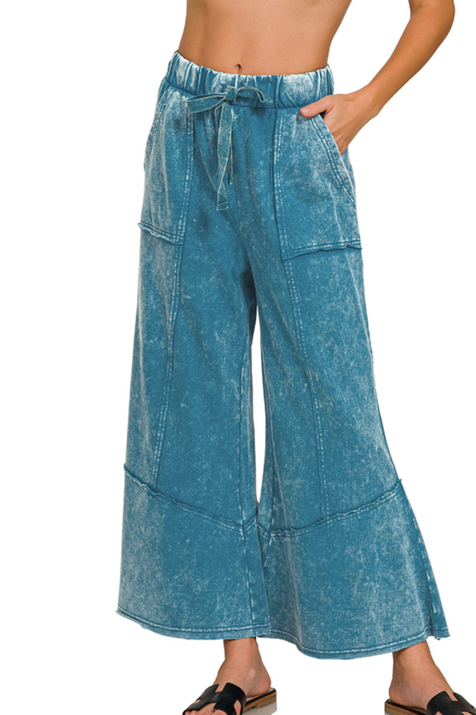 Subtle Flare Pants- Teal