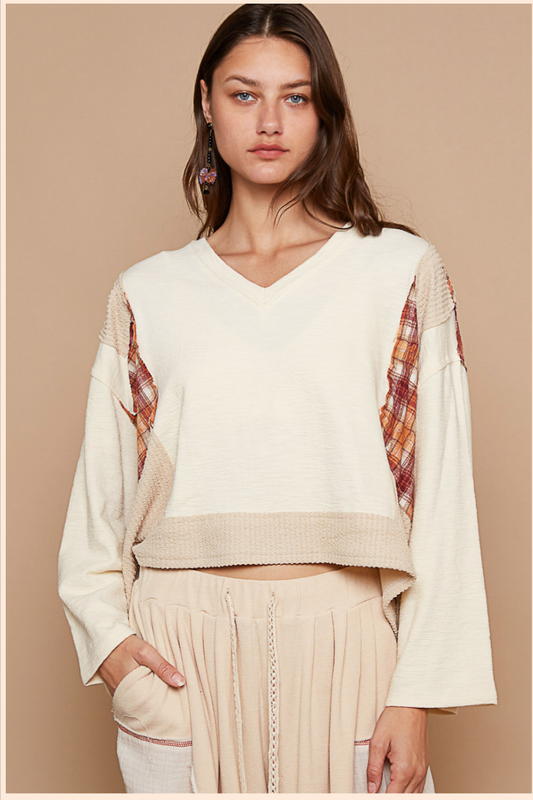 Plaid Pieces Top