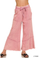 Subtle Flare Pants- Light Rose