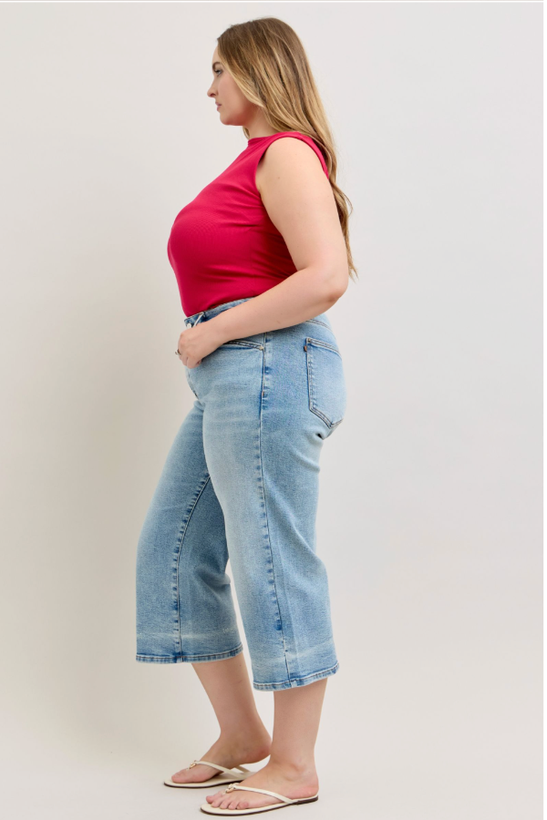 Judy Blue Mid Rise Crop- 881106 - Shop Ravel