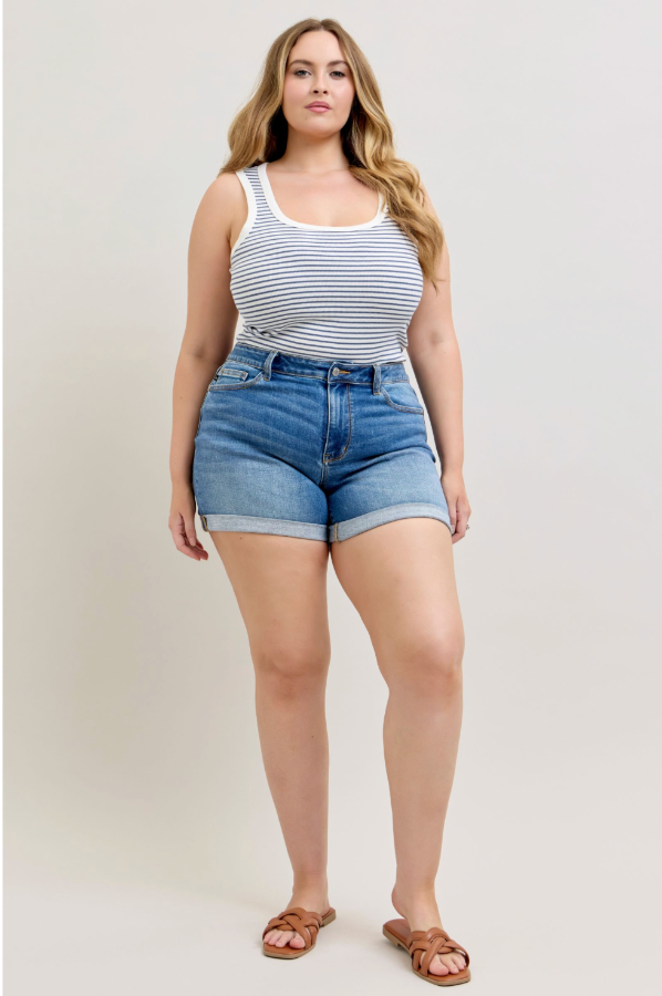 Judy Blue Mid Rise Shorts - 152109