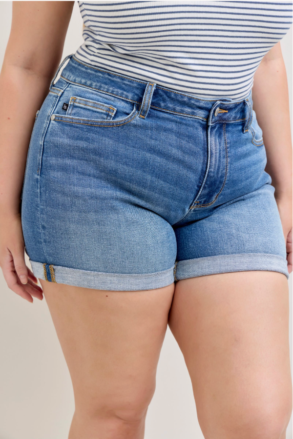 Judy Blue Mid Rise Shorts - 152109