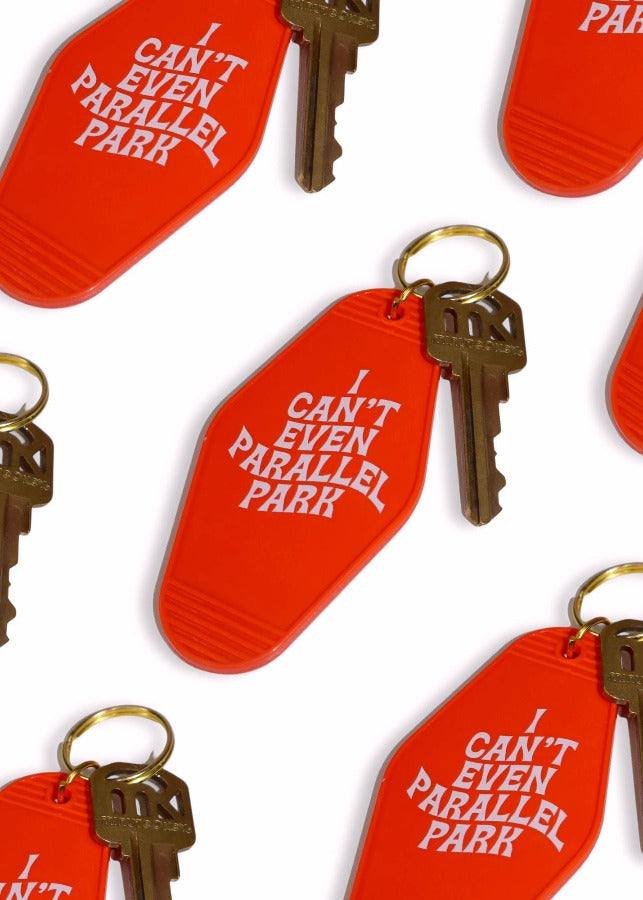 ErickasElectricEdits Accessories I Can't Even Parallel Park | Motel Keychain