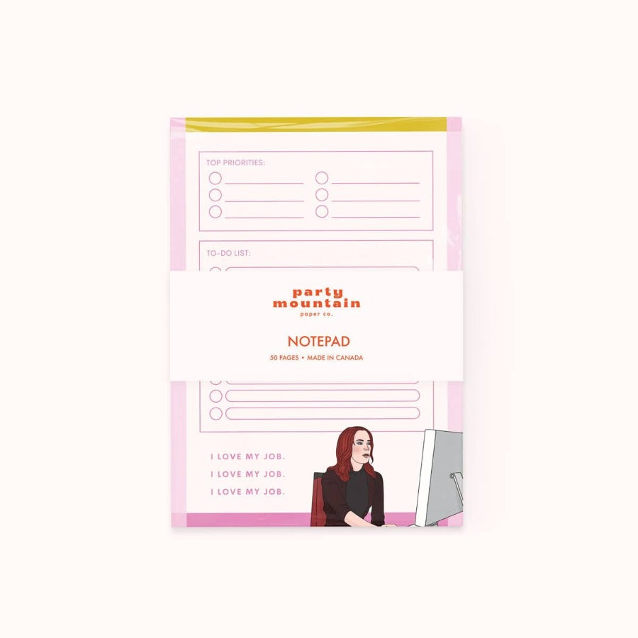 Party Mountain Paper co. Accessories I Love My Job Notepad