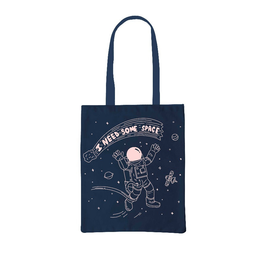 Party Mountain Paper co. Accessories Navy Space Organic Cotton Tote