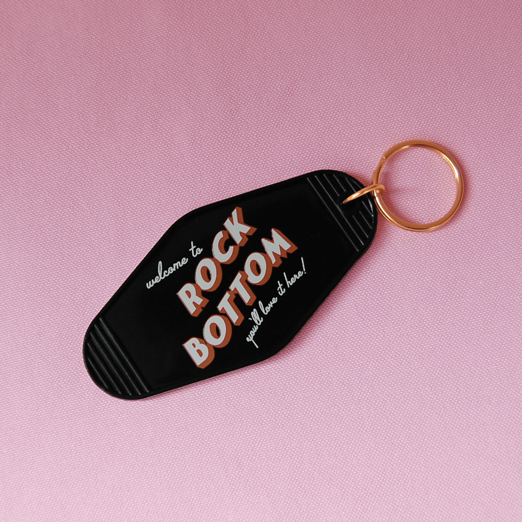 A Shop of Things Accessories Rock Bottom Motel Keychain