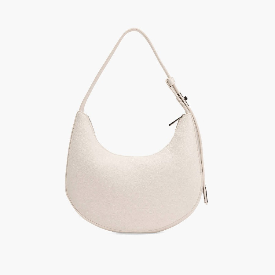 Like Dreams Accessories White Cynthia Turn-Lock Top Handle Shoulder Bag