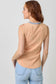 Washed Sleeveless Henley Top - Peach - Shop Ravel