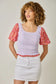 Chiffon Sleeve Lace Top - Shop Ravel