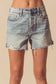 Mid Rise Distressed Denim Shorts - Shop Ravel