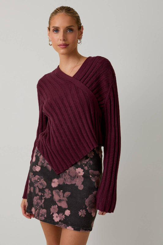 Twisted Sweater Top