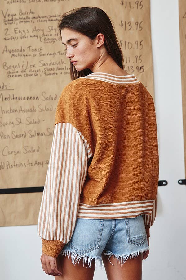 Contrast Details Terry Top