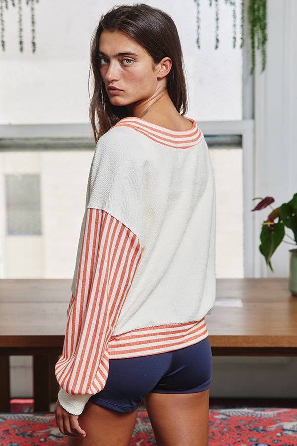 Contrast Details Terry Top