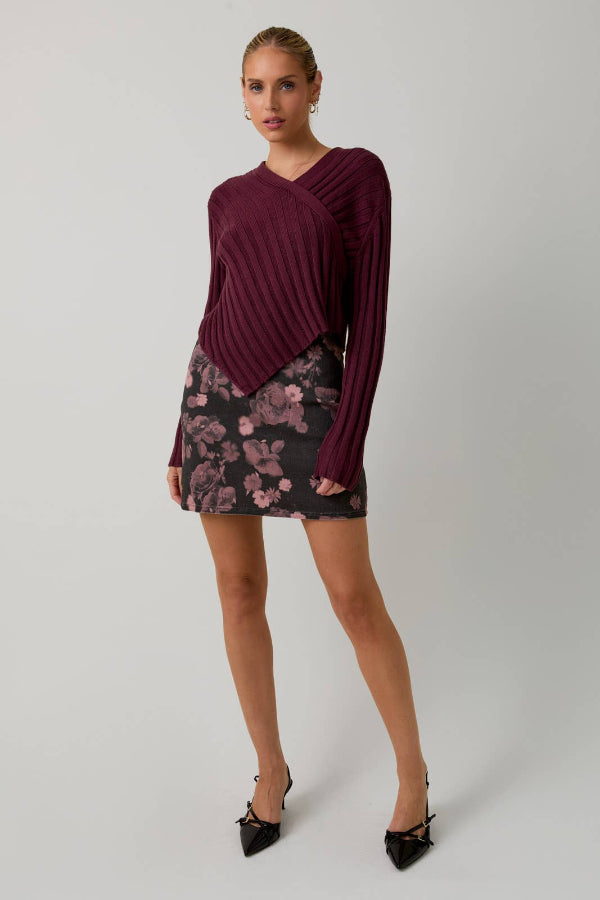 Twisted Sweater Top