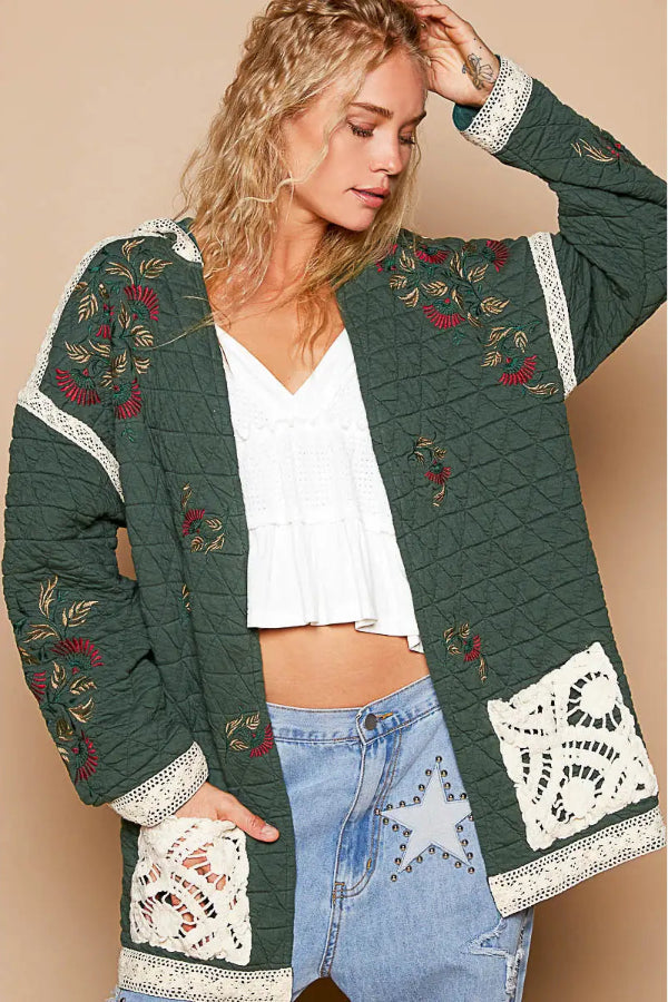 Vintage Feel Quilted Jacket