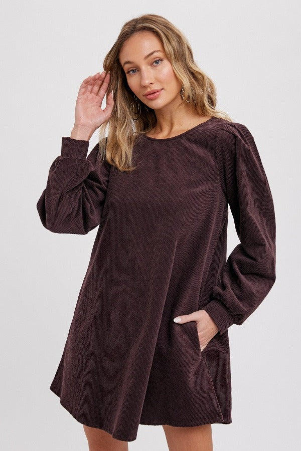 Bluivy Dress CORDUROY MINI DRESS