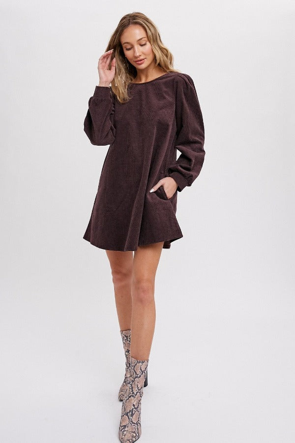 Bluivy Dress CORDUROY MINI DRESS