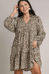 Umgee Dress Mocha Mix Up Dress