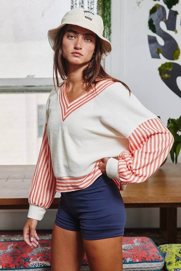 Contrast Details Terry Top