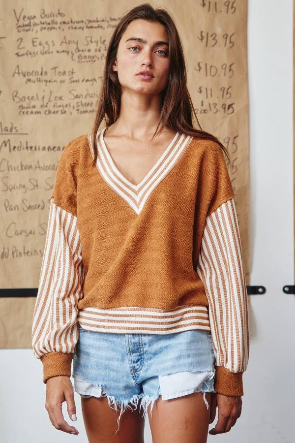 Contrast Details Terry Top